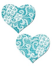 PASTEASE brand Pasties Fancy Lace Heart Design Nipple Pasties Buy 2 Get 1 Free