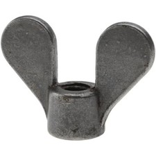 3/8-16 UNC, Uncoated, Steel Standard Wing Nut (Pack of 10)