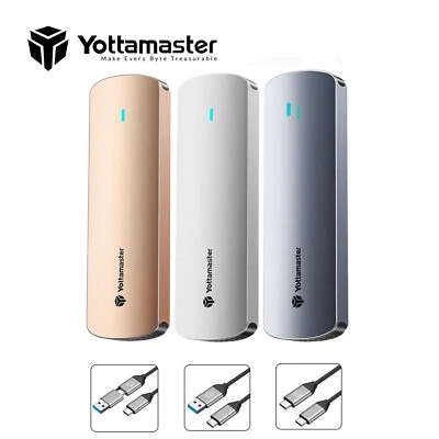 Yottamaster M.2 NVMe SATA SSD Enclosure Caddy USB3.1 Type C M2 PCIe NGFF Adapter