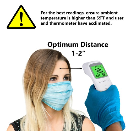 Non-Contact Forehead Thermometer - Infrared Digital Thermometer for Adults Kids - Picture 5 of 8