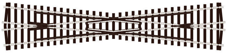 Peco SL94 OO Gauge Long Crossing (12° angle)