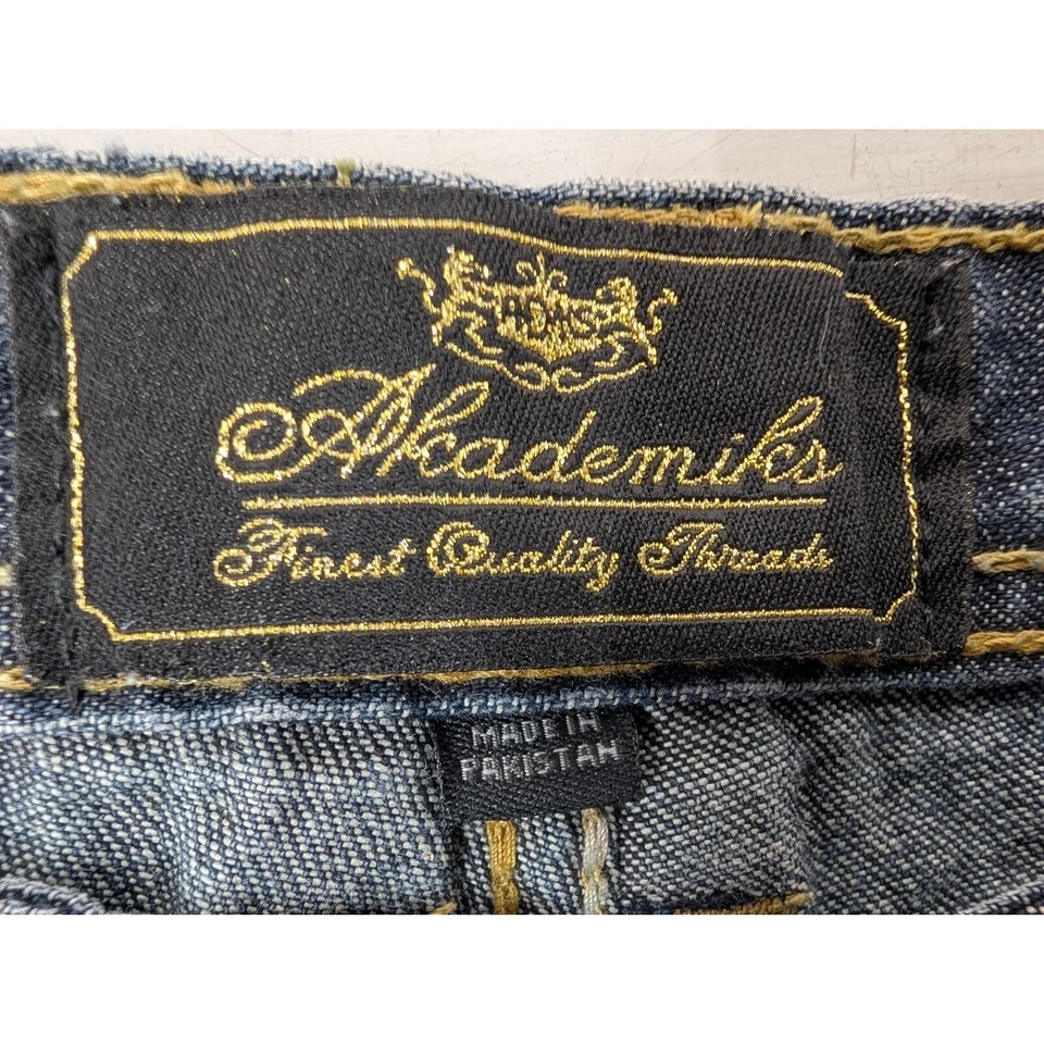 Pantalones Akdmks Akademiks Junior Niñas Talla 10 Algodón Bordado De Colección Y2K Foto 2 de 4