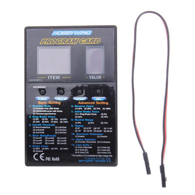 Original Hobbywing ESC program card for XERUN 、EZRUN、QUICRUN for the RC car heli