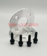2 DISTANZIALI RUOTA 5mm FIAT GRANDE PUNTO - PUNTO EVO + BULLONI BLACK