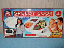 SPEEDY COOK - PERFECT MICRO QUICK MEALS FOR TWO! (2 trays with pop out dishes)