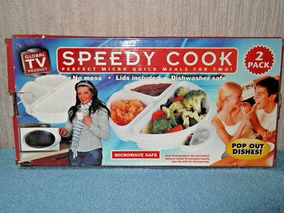 SPEEDY COOK - PERFEKTE MICRO-SCHNELLMAHLZEITEN FÜR ZWEI! (2 Tabletts mit Ausstellgeschirr)