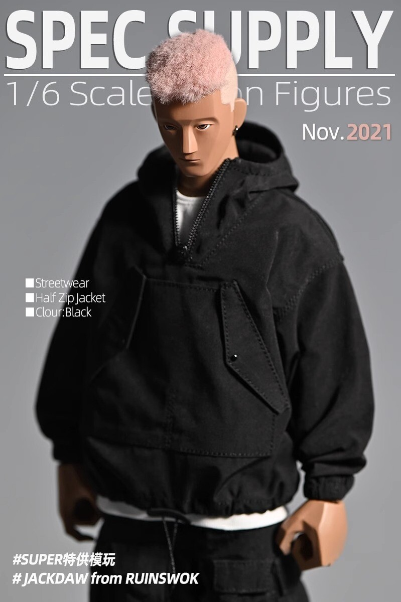 1/6 Male Casual Half-zip Coat Jacket F 12'' Ph Tbl Action