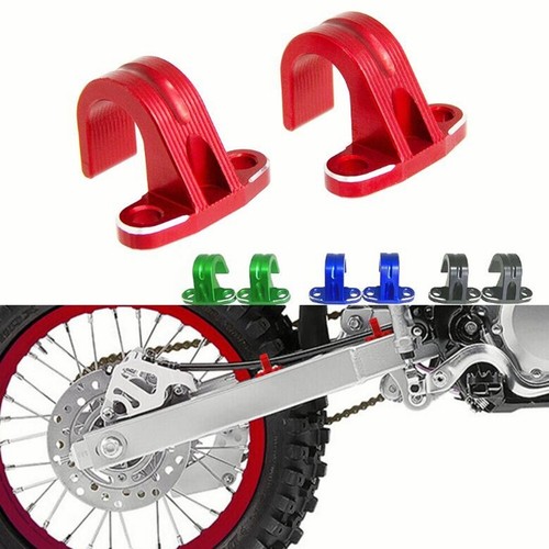 2X Rear Brake Line Hose Cable Guide Clamp For Honda CR 250R 125R 500R 1987-2001 - Afbeelding 1 van 12