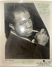 Louis Armstrong Signed 8x10