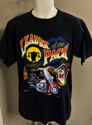 1993 HARLEY-DAVIDSON Warner TAZ LEADER OF THE PACK Shirt L NEW