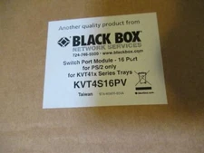 Black Box Network Services KVT4S16PV Switch Port Module KVT41x Series Trays