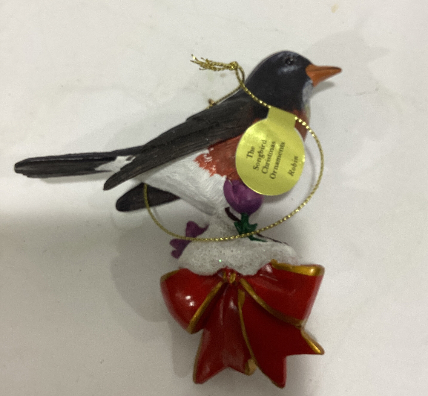 The Danbury Mint SongBird Christmas Collection Hanging Ornaments Set Of