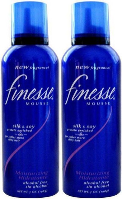 2 Finesse Moisturizing Mousse Silk Soy Protein Enriched Alcohol 7 0z For Sale Online Ebay