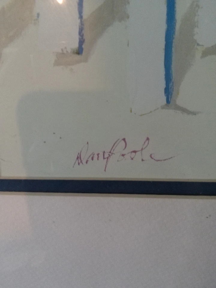 Rainbow Beach DAN POOLE bellas artes MARCO DE MADERA impresión 1977 de Cape Cod Foto 2 de 4