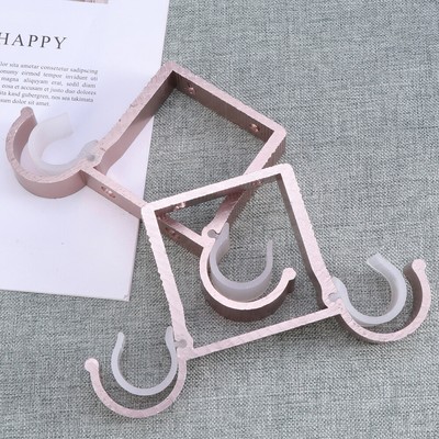  2 PCS Vorhanghalterung Aus Aluminiumlegierung Haken Für Spannvorhangstange