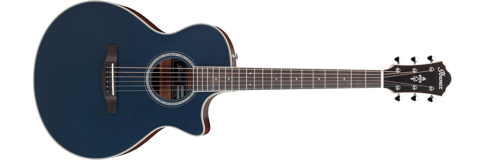 Акустическая электрогитара Ibanez AE200JRDBF Junior Body Size темно-синяя плоская 70790₽