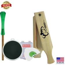 Complete Turkey Friction Call Kit: Slate Pot, Striker, and Diaphragm - One Size