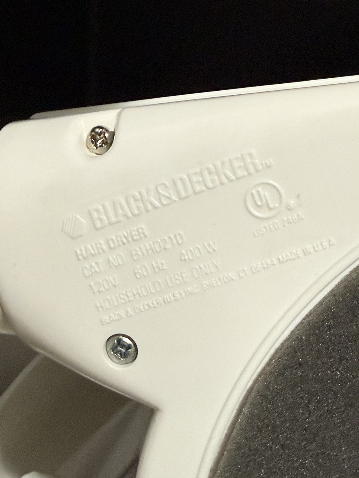 Vintage Black & Decker Portable Soft Bonnet Hair Dryer & Case WORKS