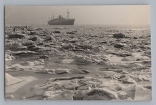Hamburg Blankenese 1954 - gefrorene Elbe Dampfer - Altes Foto 1950er