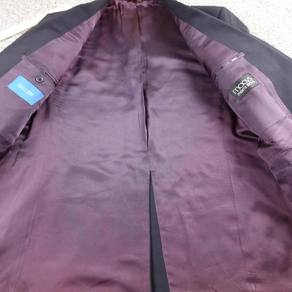 Blazer Savile Row Para Hombres 44R Azul Marino Lana Dorado Botones Abrigo Deportivo Traje Chaqueta Foto 4 de 4