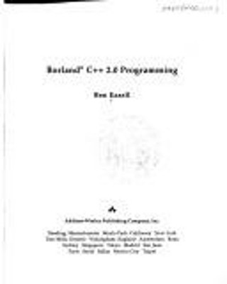 Borland C++ 2.0 Programming : Including Windows 3.0 Programming B