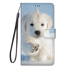 White Dog Wallet Phone Case For Google Pixel Honor Magic Huawei Sony Nokia 1S 3L