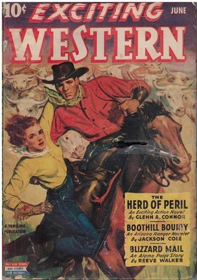 Exciting Western June 1943 US Pulp Magazine Jackson Cole Glenn Connor etc