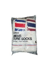 Vintage Sport socks men's tube Socks 80's 90's era cotton