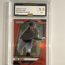 Panini 2025 Prizm Red Prizm Paul Skenes #248 137/299 GAS 9.5 Pirates Card