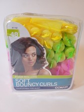 Conair Foam Rollers Soft Bouncy Curls For Sleep Neon No Blue 34 Pcs