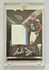 2022 Panini Black - Rookie Patch Autographs Treylon Burks #215 /199 (AU, MEM,...