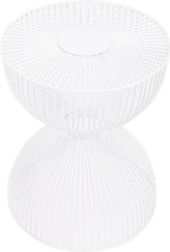 Nicholas Iron Hourglass Side Table-Butler Specialty - Picture 2 of 3