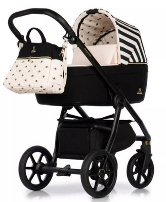 Kinderwagen My Junior Charity Edition by Cathy Hummels 2 in 1 Set Bees Blue Beig