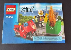 Retired LEGO CITY 60000 Fire Motorcycle Minifigure Complete