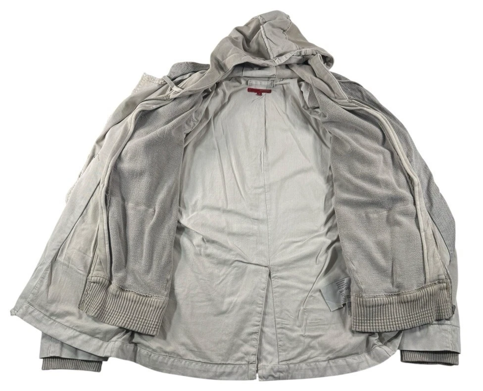 SONNETI Hybrid Style Blazer 2 in 1 Beige Hooded Jacket Sz M Retro 2005 Mens Mint - product detail image 3