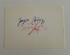 Joseph Beuys Original Signiert Autographen Postkarte „Signatur“ 1956