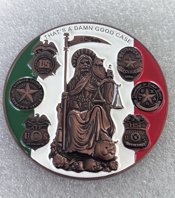 DEA Caprock HIDTA Task Force Lubbock, Texas HSI, ATF Police Challenge Coin
