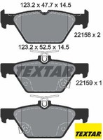 Textar 2215801 Bremsbelagsatz FüR Scheibenbremse Bremsbelagsatz FüR Subaru