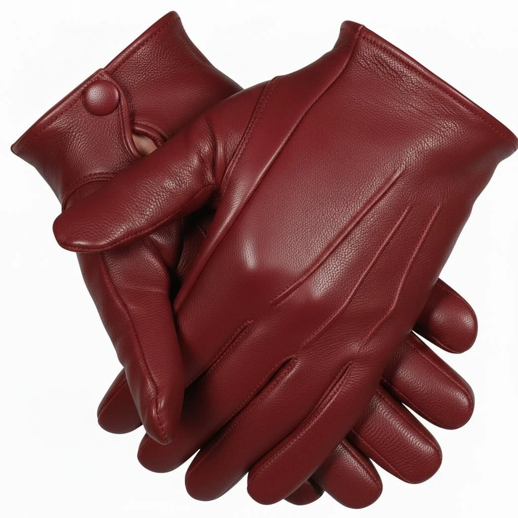 Men's Leather Dress ,Driving Gloves,Made With Genuine Sheep Skin unlined Leather