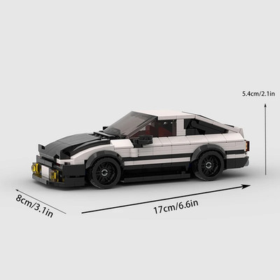 MOC AE Racer 86 Cars City Sports Vehicle Building Blocks Creative Garage Toys Ed