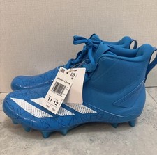 Adidas ADIZERO Chaos Men  s Football Cleats Lineman Cleats solar blue Sz 11