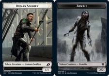Human Soldier Token (004) // Zombie Token~~MP~Commander 2020~MTG
