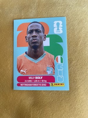 2026 #CIV 7 WILLY BOLY IVORY COAST GROUP E PANINI STICKER FIFA WORLD CUP 26 EXC