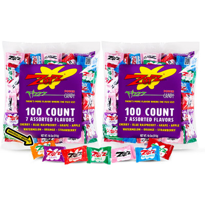 Fizzy Sour Candy Bulk - Retro Italian Hard Candy Individually Wrapped - Classic