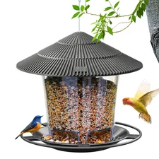Metal Bird Feeder for Outdoors Hanging,Squirrel Proof Wild Bird Feeders