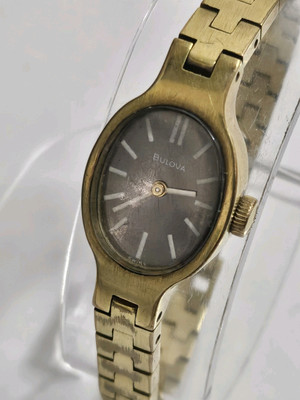Vintage 1973 Swiss Bulova Ladies Watch 10K Rolled Gold Plated 17 Jewels 6\