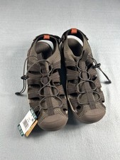Eddie Bauer Men's Cedar Bungee Laced Water Sandals Brown Size 12 M