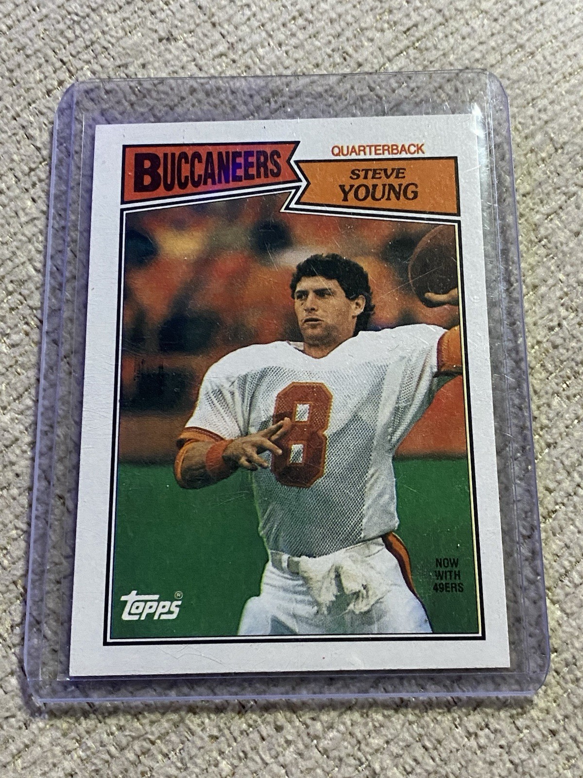1987 Topps Football Steve Young #384 - San Francisco 49ers