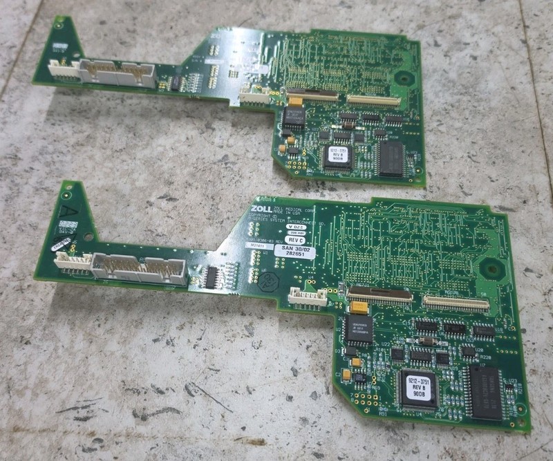 Lot of (2) 9301-0306-03 Rev C Zoll M-Series Interconnect Boards NEW!