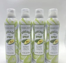 4 Packs Trader Joe's Avocado Oil Spray All-Purpose High Heat Cooking Oil 5oz X 4